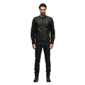Istrice - Men's Motorcycle Leather Jacket - Dark-Brown