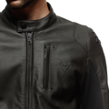 Istrice - Men's Motorcycle Leather Jacket - Dark-Brown