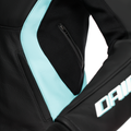 Racing 5 - Women's Leather Motorcycle Jacket - Black/Water