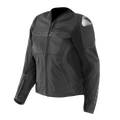 Racing 5 - Women's Perforated Leather Motorcycle Jacket - Black/Black