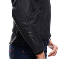 Racing 5 - Women's Perforated Leather Motorcycle Jacket - Black/Black