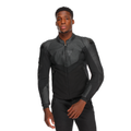 Iperattiva - Men Leather-Textile Motorcycle Jacket - Black/Black