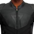 Iperattiva - Men Leather-Textile Motorcycle Jacket - Black/Black