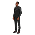 Iperattiva - Men Leather-Textile Motorcycle Jacket - Black/Black