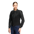 Iperattiva - Women's Leather-Textile Motorcycle Jacket - Black/Black