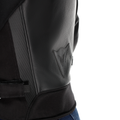 Iperattiva - Women's Leather-Textile Motorcycle Jacket - Black/Black