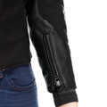 Iperattiva - Women's Leather-Textile Motorcycle Jacket - Black/Black