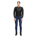 Iperattiva - Women's Leather-Textile Motorcycle Jacket - Black/Black