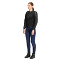 Iperattiva - Women's Leather-Textile Motorcycle Jacket - Black/Black