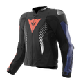 Super Speed 5 - Leather Motorcycle Jacket Men - Black/Black/Gold