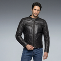 Radicale - Motorcycle Jacket In Leather Men - Black