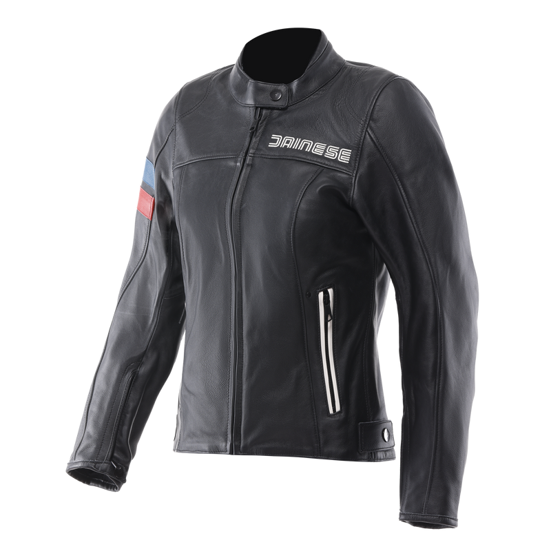 Leggenda - Leather Motorcycle Jacket Women - Black