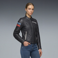 Leggenda - Leather Motorcycle Jacket Women - Black