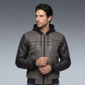 Vintedge - Leather Motorcycle Jacket Men - Black