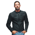 Razon 2 - Men's Motorcycle Leather Jacket - Black