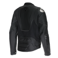 Racing 5 - Men Leather Motorcycle Jacket - Black/Black/Black