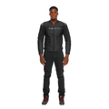 Racing 5 - Men Leather Motorcycle Jacket - Black/Black/Black