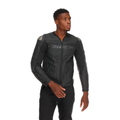 Racing 5 - Men Leather Motorcycle Jacket - Black/Black/Black