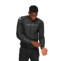 Racing 5 - Men Leather Motorcycle Jacket - Black/Black/Black