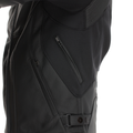 Racing 5 - Men Leather Motorcycle Jacket - Black/Black/Black