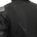 Racing 5 - Men Leather Motorcycle Jacket - Black/Black/Black