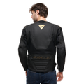 Racing 5 - Men Leather Motorcycle Jacket - Black/Gold
