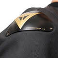 Racing 5 - Men Leather Motorcycle Jacket - Black/Gold