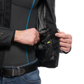 Racing 5 - Men Leather Motorcycle Jacket - Black/Gold