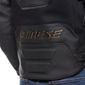 Racing 5 - Men Leather Motorcycle Jacket - Black/Gold