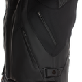 Racing 5 - Men Leather Motorcycle Jacket - Black/Black/Red-Fluo