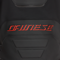 Racing 5 - Men Leather Motorcycle Jacket - Black/Black/Red-Fluo