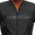 Racing 5 - Men Perforated Leather Motorcycle Jacket - Black/Black/Black