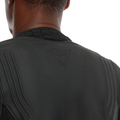 Racing 5 - Men Perforated Leather Motorcycle Jacket - Black/Black/Black
