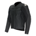 Racing 5 - Men Leather Motorcycle Jacket Short/Tall Fit (S/T) - Black/Black/Black