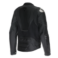 Racing 5 - Men Leather Motorcycle Jacket Short/Tall Fit (S/T) - Black/Black/Black