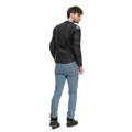 Racing 5 - Men Leather Motorcycle Jacket Short/Tall Fit (S/T) - Black/Black/Black