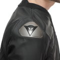 Racing 5 - Men Leather Motorcycle Jacket Short/Tall Fit (S/T) - Black/Black/Black