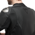 Racing 5 - Men Leather Motorcycle Jacket Short/Tall Fit (S/T) - Black/Black/Black