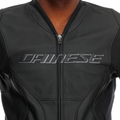 Racing 5 - Men Perforated Leather Motorcycle Jacket Short/Tall Fit (S/T) - Black/Black/Black