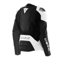 Racing 5 - Women's Leather Motorcycle Jacket - Black/White