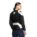 Racing 5 - Women's Leather Motorcycle Jacket - Black/White