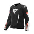 Avro 6 - Leather Motorcycle Jacket Women - Black/Black/White