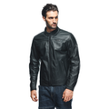 Mike 3 - Men's Leather Motorcycle Jacket - Black