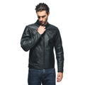 Mike 3 - Men's Leather Motorcycle Jacket - Black