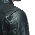 Mike 3 - Men's Leather Motorcycle Jacket - Black