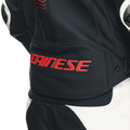 Super Speed 4 - Men Perforated Leather Motorcycle Jacket - Black-Matt/White/Fluo-Red
