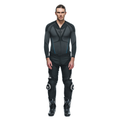 Delta 4 - Men Leather Motorcycle Pants - Black/White