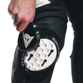 Delta 4 - Men Leather Motorcycle Pants - Black/White