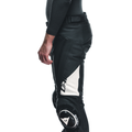 Delta 4 - Men Leather Motorcycle Pants - Black/White
