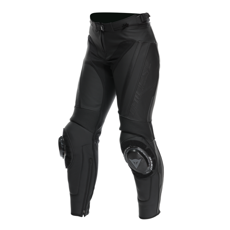 Delta 4 - Women's Motorcycle Leather Pants - Black/Black